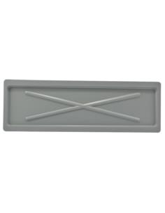 Podstawka pod suszarkę 75x24,7cm srebrna