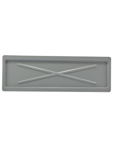 Podstawka pod suszarkę 75x24,7cm srebrna