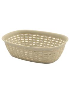 Koszyk na chleb Rattan 25x18cm beż 947