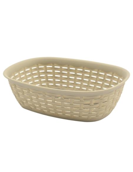 Koszyk na chleb Rattan 25x18cm beż 947