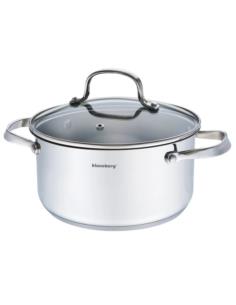 Garnek 18cm 2,5L nierdzewny z/p KB-7212 stal 18/10