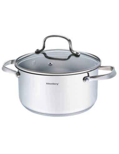 Garnek 18cm 2,5L nierdzewny z/p KB-7212 stal 18/10