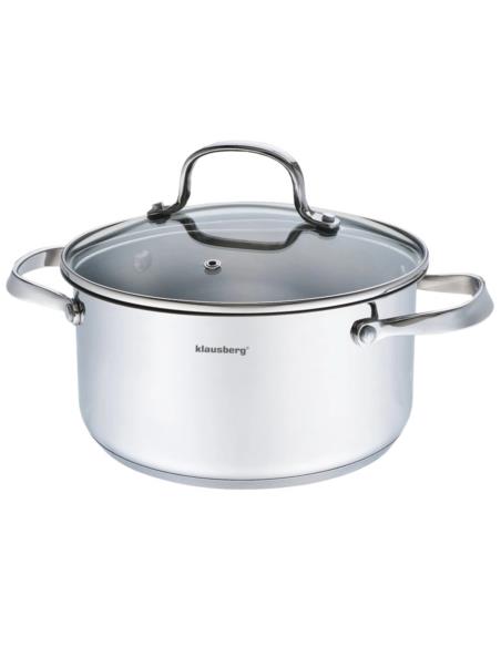 Garnek 20cm 3,3L nierdzewny z/p KB-7213 stal 18/10