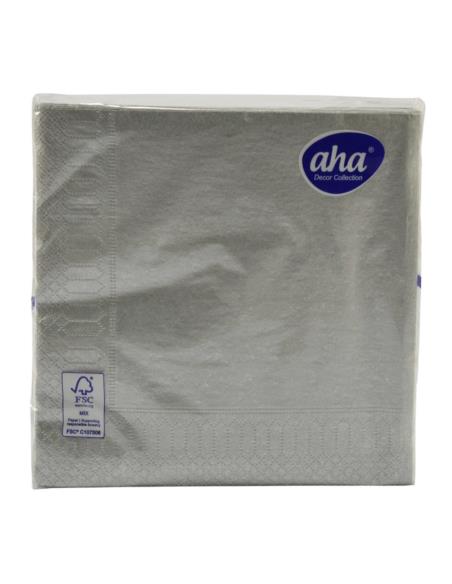 Serwetki 33x33/20szt złota/srebrna Aha mix