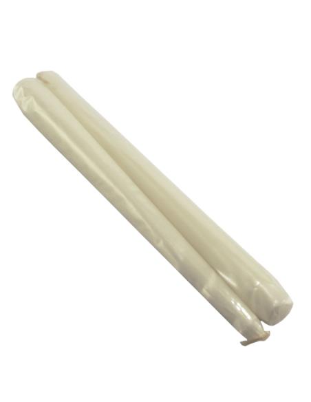 Świece stożkowe 2 sztuki białe 23cm
