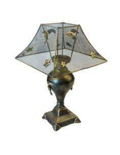 Lampion metalowy z abażurem 31cm WLR0788