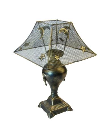 Lampion metalowy z abażurem 31cm WLR0788