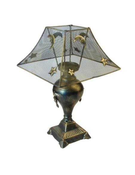 Lampion metalowy z abażurem 31cm WLR0788