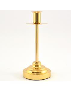 Świecznik metalowy 25cm złoty K69-1