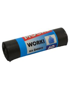 Worki na śmieci  60L 10szt czarne mocne