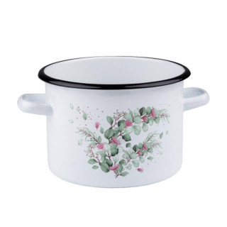 Garnek emalia 18cm 3L Eukaliptus