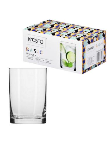 Szklanki 150ml 6szt literatki Krosno Basic