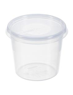 Pojemnik Helsinki 0,3L okrągły plastikowy 1501