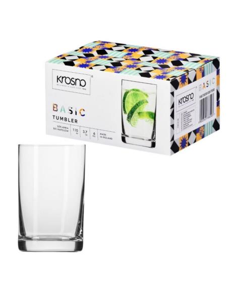 Szklanki 100ml 6szt literatki Krosno Basic