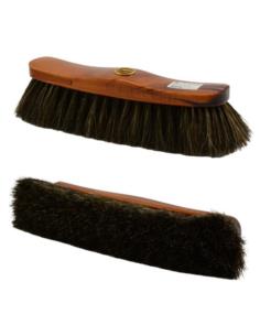 Szczotka do zamiatania, włos koński, drewno lakierowane 28cm