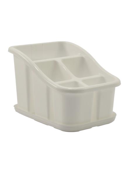 Ociekacz na sztućce plastikowy 5-komorowy mix