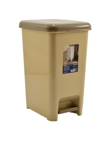Kosz na śmieci z pedałem 15L Slim 042 mix