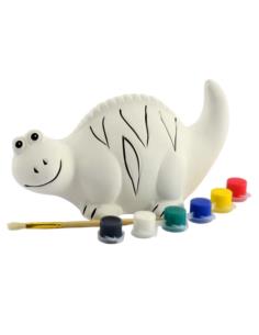 Skarbonka ceramiczna Dinozaur z farbami 7054L