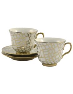 Filiżanki ze spodkami 2 sztuki 230ml GP-204