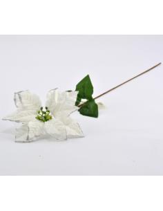 Kwiat sztuczny Poinsencja 73cm brokat