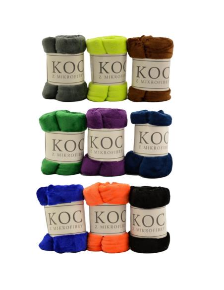 Koc 160x200cm mikrofibra 018577 mix