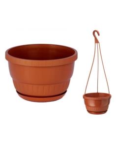 Doniczka wisząca Europa 19cm h:13cm terrakota 0502