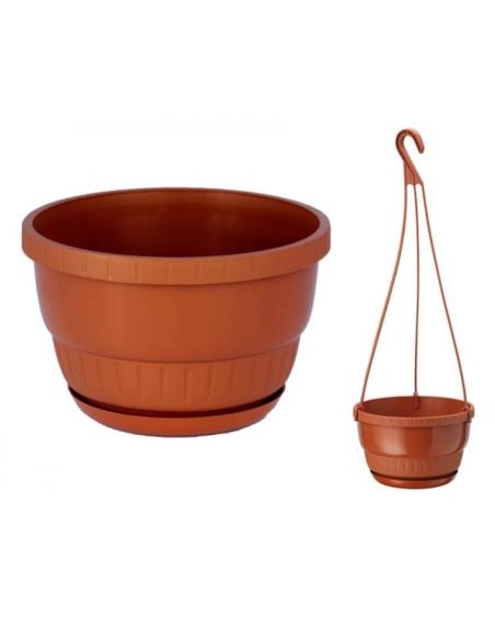 Doniczka wisząca Europa 19cm h:13cm terrakota 0502