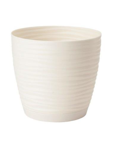 Doniczka Sahara Petit krem 27cm 3042-0001 z podstawką