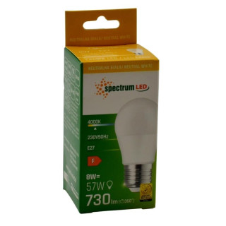 Żarówka LED E27 8W 730lm Spectrum naturalna biała