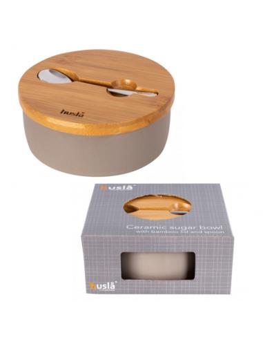 Cukiernica ceramiczna z łyżeczką Husla 73972