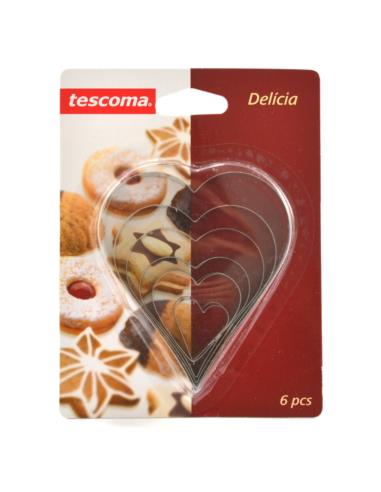Wykrawaczki do ciastek 6szt Tescoma Delicia serce