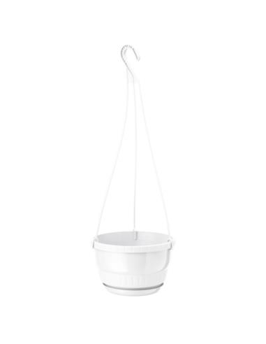 Doniczka wisząca Europa 19cm h:13cm biała 0502