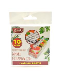 Zapinki do przypraw i ziół 10szt 1645 Mix