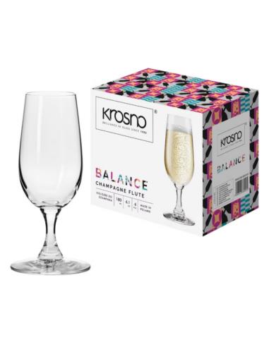 Kieliszki do szampana 180ml 6szt Krosno Balance