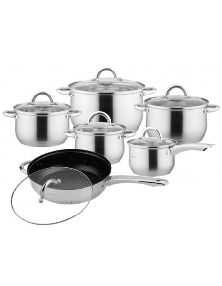 Garnki 12 elementów nierdzewne KingHoff KH-4457
