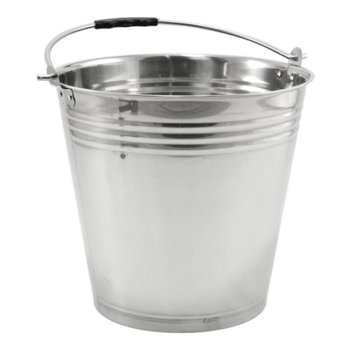 Wiadro 16L nierdzewne Puro