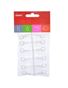 Zawieszki wkręcane do styropianowych ozdób 12szt BN8021