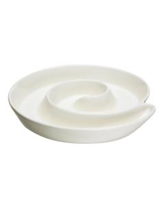 Półmisek Ślimak 20cm ceramiczny biały