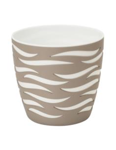 Doniczka Sahara Duo 23cm sz.beż-biały 4420-051-01