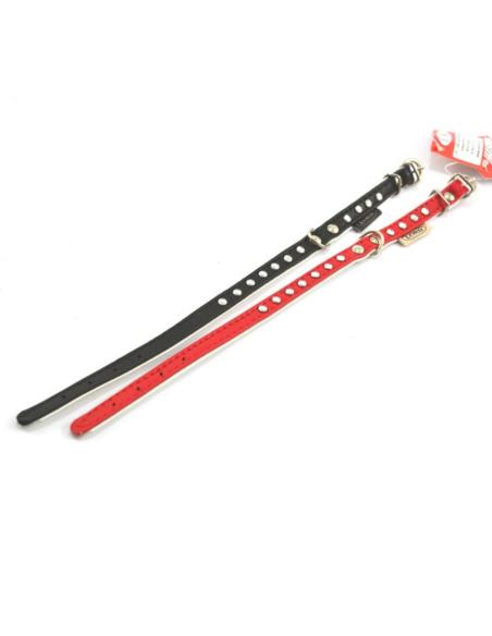 Obroża skórzana LORD L-0451 12mm/33cm MIX