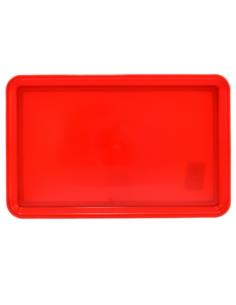 Taca plastikowa 30x19cm prostokątna czerwona