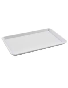 Taca plastikowa 30x19cm prostokątna biała