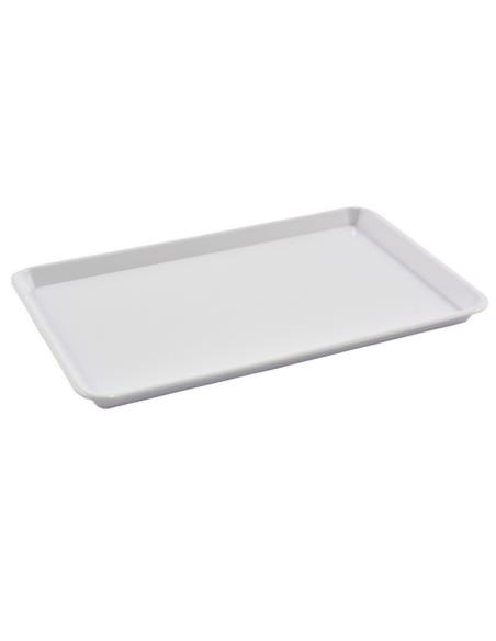 Taca plastikowa 30x19cm prostokątna biała