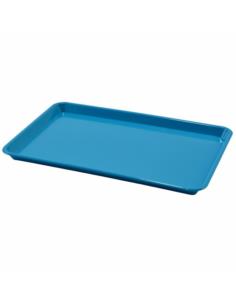 Taca plastikowa 30x19cm prostokątna niebieska