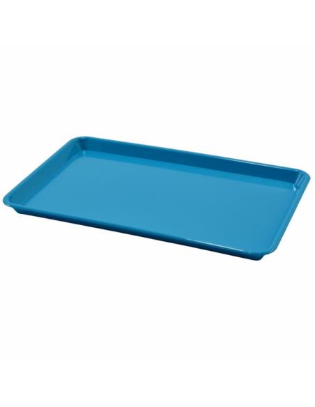 Taca plastikowa 30x19cm prostokątna niebieska
