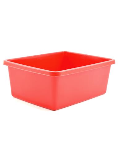 Miska plastikowa Classic  8L 36cm prostokątna czerwona