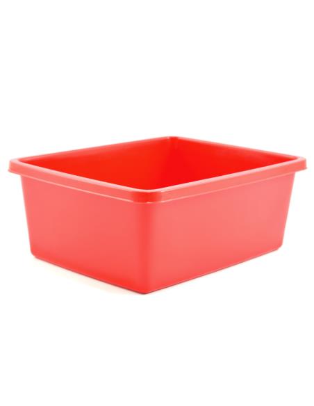 Miska plastikowa Classic  8L 36cm prostokątna czerwona