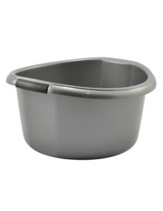 Miska plastikowa Solidna 10L srebrna