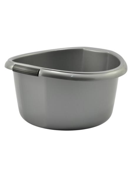 Miska plastikowa Solidna 10L srebrna