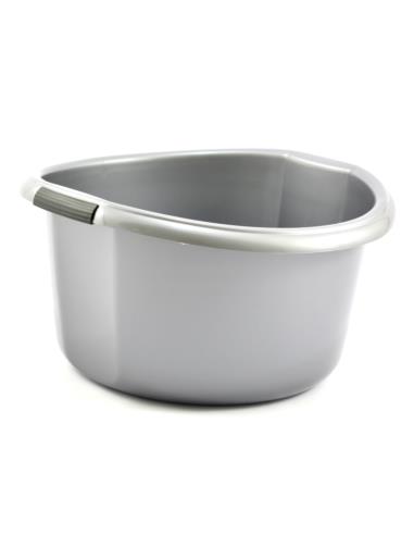 Miska plastikowa Solidna 25L srebrna